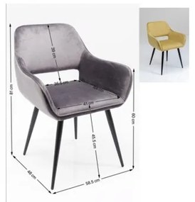 Stolička s operkou San Francisco svetlo 82 × 58,5 × 61 cm KARE DESIGN