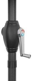 LONGWELL INDUSTRIAL LTD Skladací záhradný slnečník 210 cm - šedý