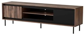 TV stolík Stuga, orech / čierna