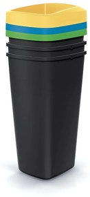Odpadkový kôš COMPACTA Q DROP SET, 3x25l