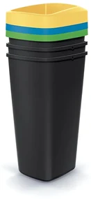 Odpadkový kôš COMPACTA Q DROP SET, 3x25l