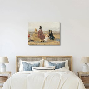 Obraz - Eugène Boudin, On the Beach, Trouville, reprodukcia (70x50 cm)