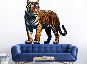Tiger textilní prelepiteľná nálepka na stenu hárok 44 x 45 cm