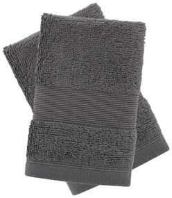 Tmavosivé froté bavlnené uteráky v súprave 2 ks 30x30 cm Anti–Bacterial – Catherine Lansfield