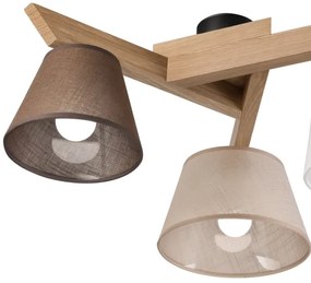 Brilagi - LED  Prisadený luster ANTHONY 3xE14/40W/230V dub