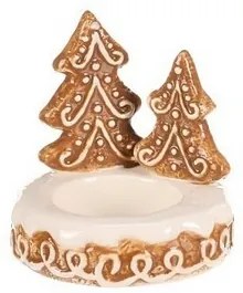 Keramický perníkový svietnik Stromček na čaj. sviečku