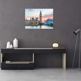 Obraz - Londýn v pastelových farbách (70x50 cm)