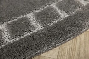 Kúpeľňový koberček OCEAN sivý ovál