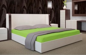 Sýto zelené bavlnené posteľné prestieradlo Šírka: 200 cm | Dĺžka: 220 cm