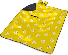 Sablio Plážová deka Biele kačičky: 200x140 cm