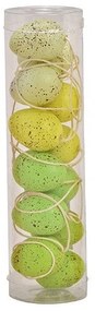Set veľkonočných vajec v tube – zelené 12 ks