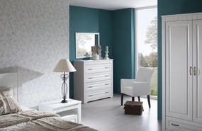 Šatníková skriňa 2-dverová Atik, biela