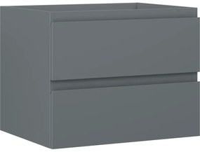 Mexen Orio, kúpeľňová skrinka 60 cm, 2 zásuvky, grafitová matná, 91A10-06047-2-BFF66