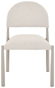 Čalouněná jídelní židle Maze béžovošedá