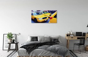 Obraz canvas Žltá taxi City 140x70 cm