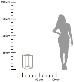 Stojan na kvety 40x24 cm béžová