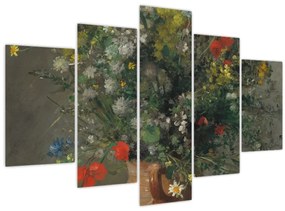 Obraz - Auguste Renoir,  Flowers in a Vase, reprodukcia (150x105 cm)