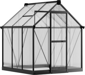Skleník 210 x 183 x 193 cm, zosilnená konštrukcia, polykarbonát 6 mm