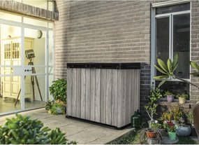 Sivý plastový záhradný úložný box Deco – Keter