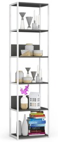 Regál LOFT 50 cm biely/šedý