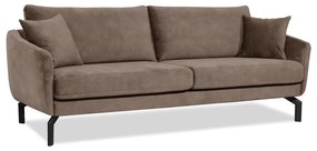 Hnedobéžová zamatová pohovka 230 cm Magic - Scandic
