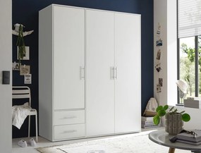 Šatníková skriňa Valencia, 155 cm, biela