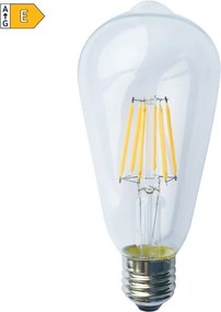 Diolamp LED Filament žiarovka číra ST64 10W/230V/E27/2700K/1220Lm/360°
