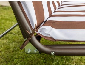 Happy Green Záhradná hojpačka Panama Brown Lines, 110 x 170 x 153 cm