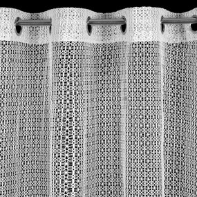 ZÁVES NA KRÚŽKOCH LARA 140X250 CM BIELA