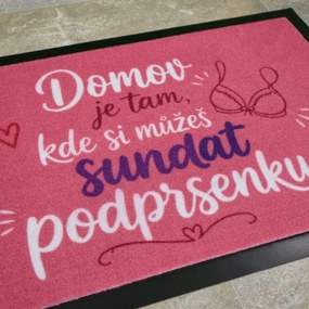 Mercury Flooring, Rohožka Podprsenka 40x60 cm, 40x60, ružová