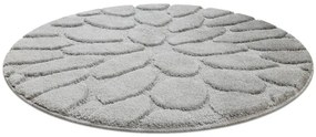 Kúpeľňový koberček SUPREME STONES kamienky, sivý kruh
