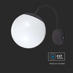 Vonkajšia nástenná lampa 1xE27/60W/230V IP44 čierna