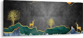 Obraz - Horská scenéria (120x50 cm)