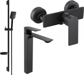 Mexen Alexa DS62 sprchová sada, čierna - 71214DS62-70