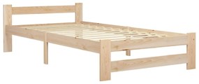 vidaXL Posteľný rám borovicový masív 100x200 cm