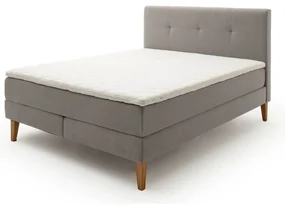Svetlosivá boxspring posteľ 180x200 cm Stockholm – Meise Möbel