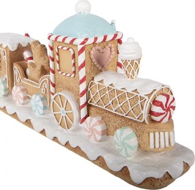 Vianočná dekorácia perníkový vláčik Gingerbread Train - 47*10*17 cm