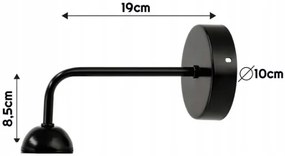 BERGE LED nástenné svietidlo sklenené rolovacie štvorcové - priehľadné