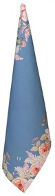 Modrá bavlnená utierka Flower & Fiesta - 50*70 cm