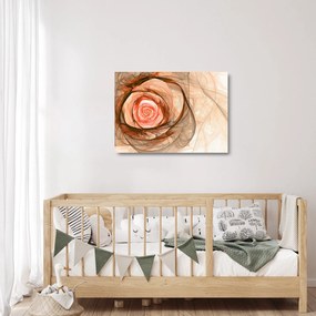 Sklenený obraz - Ruže umeleckého duchu (70x50 cm)