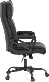 Kancelárske kreslo PEDRO — ekokoža, čierna