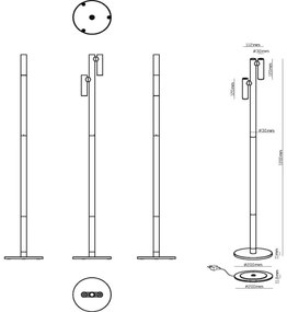 Lucide 27703/04/30 - LED Stm. nab. vonk. lampa ANTRIM 2xLED/2,2W/4V IP54 čierna