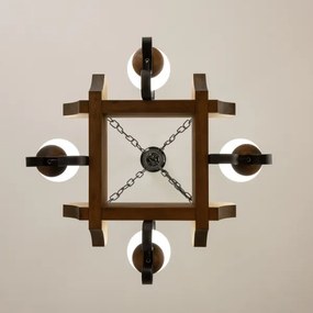 Brilagi - Luster na reťazi QUEEN 4xE14/40W/230V buk