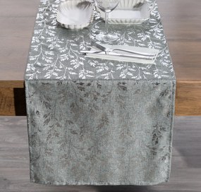 EUROFIRANY BEHÚŇ NA STÔL SIMONA 40X140 CM STRIEBORNÝ