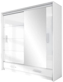 Skriňa Marsylia 203 biela lesk/biela