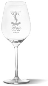 Sablio Pohár na víno Neznášam byť sexy, ale som Šéfka: 49 cl