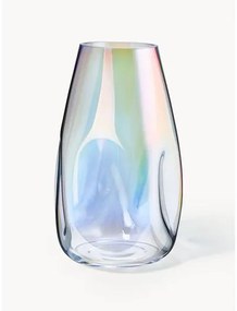 Veľká ručne fúkaná sklenená váza Rainbow, V 35 cm