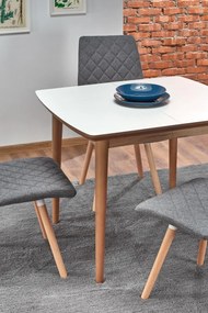 Jídelní rozkládací stůl Bare 90/190 cm bílý