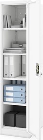 Kartotéková skriňa na kľúč biela ALEX D600 450 x 1850 x 600 mm
