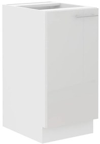 Kuchynská skrinka Lara 40d 1f Bb Mdf biely lesk